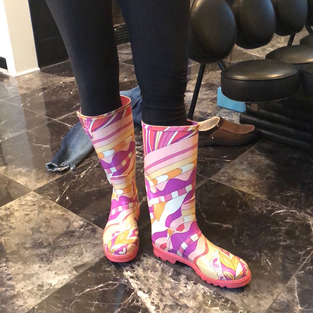 Tamara Henriques Pucci Print Rain Boots